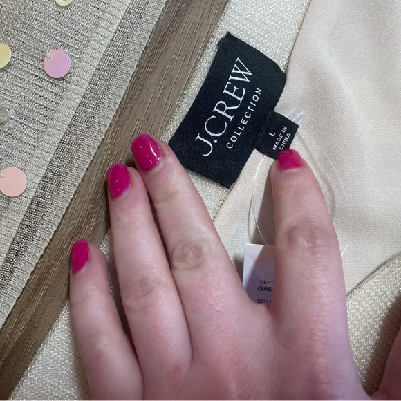 J.Crew Collection top and skirt set sheer knit sequin and crystal embellishments - Picture 11 of 15